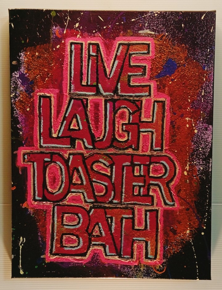 LIVE LAUGH TOASTER BATH V4